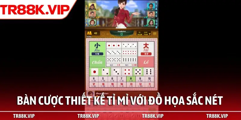 Bàn cược thiết kế tỉ mỉ với đồ họa sắc nét 