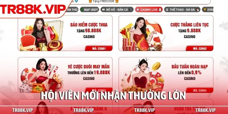 Hội viên mới nhận thưởng lớn
