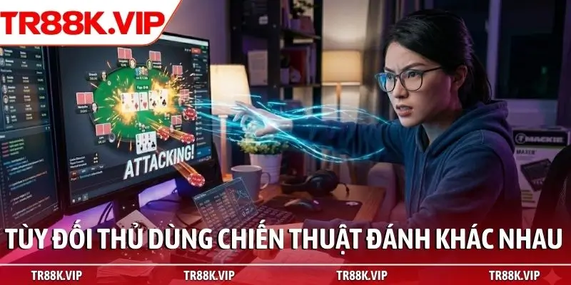 Tùy đối thủ áp dụng chiến thuật đánh khác nhau